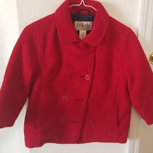 Gently used LL kids Pea coat
